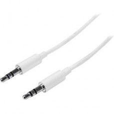 Cabo de Áudio Estéreo StarTech.com MU2MMMSWH (2m, Mini Jack 3,5mm, Branco)