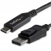 Adaptador Startech CDP2DP146B: USB-C Macho para DisplayPort Macho, 1.8m, Preto