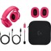 Auriculares Logitech G Pro X2 Lightspeed Magenta - 981-001275 - Som 7.1, Sem Fio e com Fio
