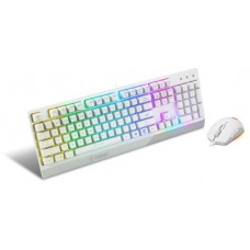 Combo Teclado e Rato MSI Vigor GK30, Branco, layout PT