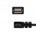 Cabo Nanocable Micro USB 2.0 OTG: Angulado, 15cm, Preto