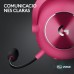 Auriculares Logitech G Pro X2 Lightspeed Magenta - 981-001275 - Som 7.1, Sem Fio e com Fio
