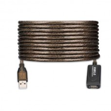 Ewent Cabo Extensão USB 2.0: Amplificado, 30m, Macho/Fêmea