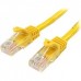 StarTech.com 1m Yellow Cat5e / Cat 5 Snagless Patch Cable - Cabo patch - RJ-45 (M) para RJ-45 (M) - 1 m - PTNB - CAT 5e - sem nós - amarelo