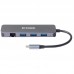 Hub USB-C D-Link DUB-2334: 5 em 1, Gigabit Ethernet, Power Delivery 60W Hub USB-C D-Link DUB-2334: 5 em 1, Gigabit Ethernet, Power Delivery 60W