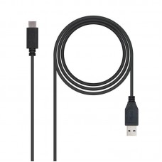 Cabo USB-C Nanocable 3.1 Gen 2 10Gbps, 1m, 10.01.4001