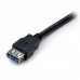 1m Black USB 3.0 Extension Cable M/F