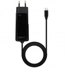 Carregador Tooq GAN USB-C 65W, Preto, Carga Rápida, Tecnologia GAN, Compacto