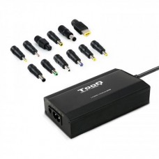 Tooq Cargador Universal para Portatil 100w - Usb - 12 Adaptadores - Voltaje 12-24v - Indicador Led