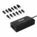 Tooq Cargador Universal para Portatil 100w - Usb - 12 Adaptadores - Voltaje 12-24v - Indicador Led