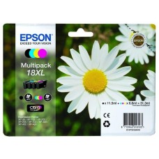 Epson 18XL Multipack - Pack de 4 - XL - preto, amarelo, azul cyan, magenta - original - blister com alarme RF - tinteiro - para Expression Home XP-212, 215, 225, 312, 315, 322, 325, 412, 415, 422, 425 Epson 18XL Multipack - Pack de 4 - XL - preto, amarelo, azul cyan, magenta - original - blister com alarme RF - tinteiro - para Expression Home XP-212, 215, 225, 312, 315, 322, 325, 412, 415, 422, 425