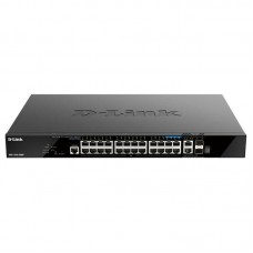 Switch de Rede D-Link DGS-1520-28MP: L3, Stackável, 20x Giga PoE, 4x 2.5G PoE+, 2x 10G, 2x 10G SFP+