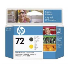 HP 72 original printhead C9384A matte black and yellow standard capacity 1-pack