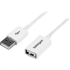 StarTech.com 3m White USB 2.0 Extension Cable Cord - A to A - USB Male to Female Cable - 1x USB A (M), 1x USB A (F) - White, 3 meter (USBEXTPAA3MW) - Cabo de extensão USB - USB (F) para USB (M) - USB 2.0 - 3 m - moldado - branco - para P/N: MSDREADU2 StarTech.com 3m White USB 2.0 Extension Cable Cord - A to A - USB Male to Female Cable - 1x USB A (M), 1x USB A (F) - White, 3 meter (USBEXTPAA3MW) - Cabo de extensão USB - USB (F) para USB (M) - USB 2.0 - 3 m - moldado - branco - para P/N: MSDREADU2