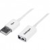 StarTech.com 3m White USB 2.0 Extension Cable Cord - A to A - USB Male to Female Cable - 1x USB A (M), 1x USB A (F) - White, 3 meter (USBEXTPAA3MW) - Cabo de extensão USB - USB (F) para USB (M) - USB 2.0 - 3 m - moldado - branco - para P/N: MSDREADU2 StarTech.com 3m White USB 2.0 Extension Cable Cord - A to A - USB Male to Female Cable - 1x USB A (M), 1x USB A (F) - White, 3 meter (USBEXTPAA3MW) - Cabo de extensão USB - USB (F) para USB (M) - USB 2.0 - 3 m - moldado - branco - para P/N: MSDREADU2