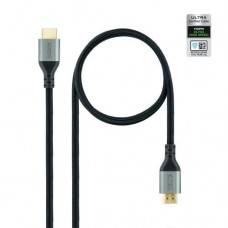 Cabo Nanocable HDMI 2.1: Ultra High Speed, 2m, Preto