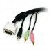Cabo Startech USBDVI4N1A6 USB 2.0 A para DVI-I